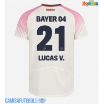 Camisa de time de futebol Bayer Leverkusen Lucas Vazquez #21 Replicas 2º Equipamento 2025-26 Manga Curta